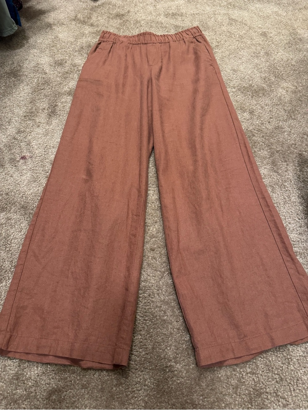 Old Navy Wide-Leg Pants in Rust Brown